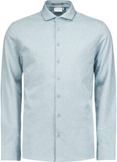 No Excess Shirt jersey melange stretch dusty blue - maat XXXL Veelkleurig