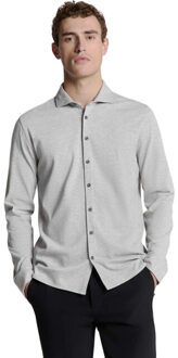 No Excess Shirt jersey melange stretch grey melange - maat XXL Grijs