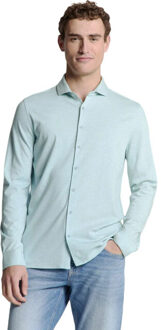 No Excess Shirt jersey melange stretch ice - maat XXL Blauw