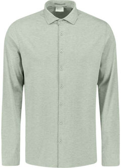 No Excess Shirt jersey melange stretch mint - maat XXL Groen