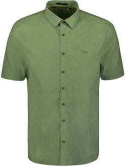 No Excess Shirt short sleeve 2 coloured melan green Groen - XL