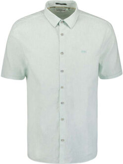 No Excess Shirt short sleeve 2 coloured melan ice Blauw - XXL