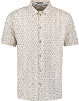 No Excess Shirt short sleeve allover printed offwhite Beige - M