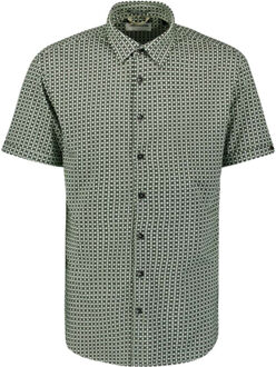 No Excess Shirt short sleeve jersey allover p dark moss - maat XXXL Groen
