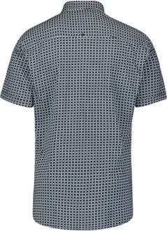 No Excess Shirt short sleeve jersey allover p indigo blue Blauw - XL