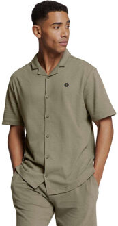 No Excess Shirt short sleeve jersey revers co dark moss Groen - XL