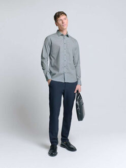 No Excess Shirt stretch allover printed cloud Beige - M