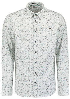No Excess Shirt stretch allover printed ice - maat M Blauw