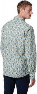 No Excess Shirt stretch allover printed respo light green Groen - XXXL