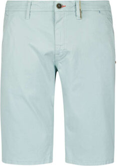 No Excess Short chino garment dyed twill stre ice Blauw - 34