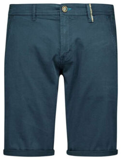 No Excess Short chino garment dyed twill stre night - maat 28 Blauw