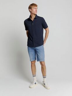 No Excess Short Denim Stretch Bleach Blauw - 34,38