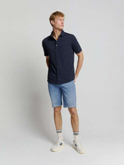 No Excess Short denim stretch bleach denim Blauw - 40