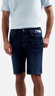 No Excess Short Denim Stretch Dark Donkerblauw - 32,33,34,36,38