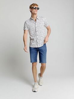 No Excess Short Denim Stretch Stone Blauw - 38