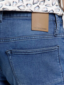 No Excess Short denim stretch stone used denim - maat 28 Blauw