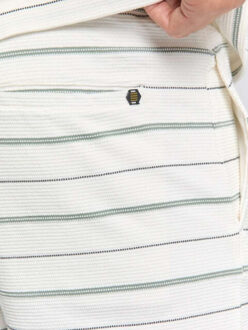 No Excess Short jersey stripes offwhite Beige