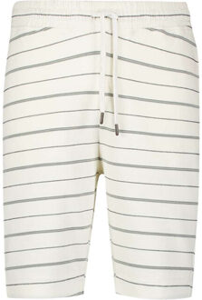 No Excess Short jersey stripes offwhite - maat XXL Beige