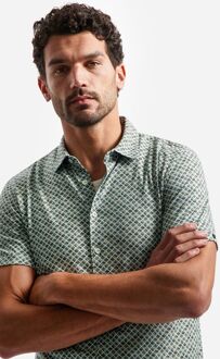 No Excess Short Sleeve Jersey Overhemd Print Groen - 3XL,L,M,XL,XXL