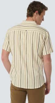 No Excess Short Sleeve Overhemd Linnen Ecru Beige - XXL