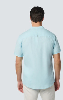 No Excess Short Sleeve Overhemd Linnen Lichtblauw - 3XL,L,M,XL,XXL
