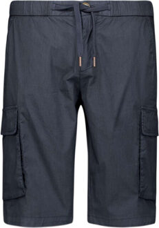 No Excess Short stretch cargo garment dyed night Blauw - M