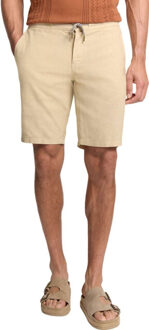 No Excess Short with linen garment dyed sand Kaki - XL