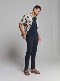 No Excess Singlet solid rib night - maat S Blauw