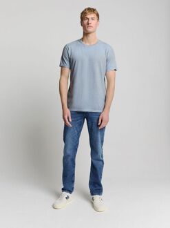 No Excess Stripes T-Shirt Lichtblauw - L,M,XL,XXL