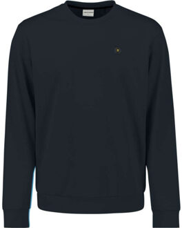 No Excess Sweater crewneck deep blue Blauw - XXL