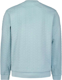 No Excess Sweater crewneck jacquard ice Blauw