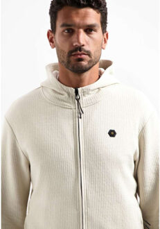 No Excess Sweater full zip relief hooded kit Groen - L