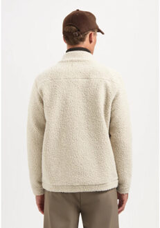 No Excess Sweater full zip teddy sand Beige - M