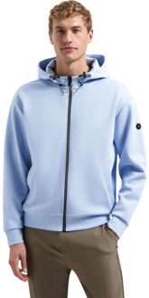 No Excess Sweater full zipper hooded interloc blue Blauw - M