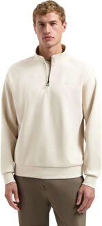 No Excess Sweater half zip interlock desert - maat M Kaki