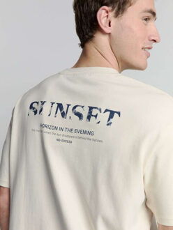 No Excess T-shirt crewneck heavy solid back p offwhite Beige - XL