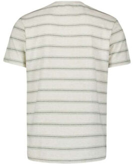 No Excess T-shirt crewneck jacquard stripe offwhite Beige - XL