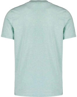 No Excess T-shirt crewneck melange chest prin ice Blauw - L