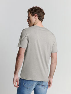 No Excess T-Shirt Crewneck Melange Cloud  2XL Blauw