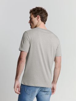 No Excess T-Shirt Crewneck Melange Cloud  3XL Blauw