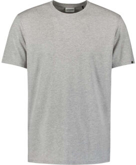 No Excess T-shirt crewneck melange grey melange - maat L Grijs