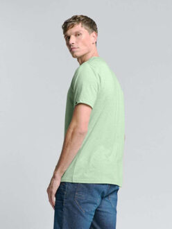 No Excess T-shirt crewneck melange mint Groen - L
