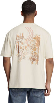 No Excess T-shirt crewneck melange placed pri offwhite Beige