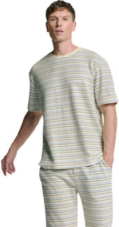 No Excess T-shirt crewneck multi coloured jac deep blue - maat S Blauw