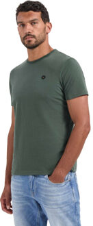 No Excess T-shirt crewneck peached dark green Groen - XL