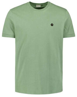 No Excess T-shirt crewneck peached green Groen - L