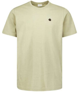 No Excess T-shirt crewneck peached light moss Bruin - S