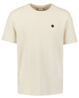 No Excess T-shirt crewneck relief jacquard bl kit Groen - M