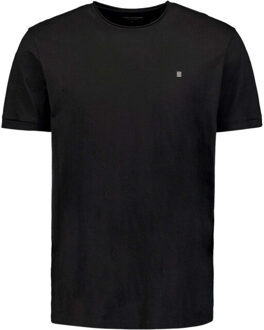 No Excess T-shirt crewneck slub black Zwart