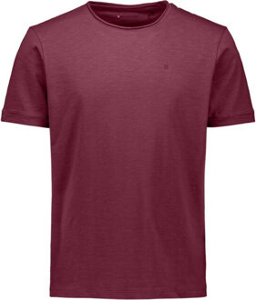 No Excess T-shirt crewneck slub dark wine - maat XXXL Veelkleurig